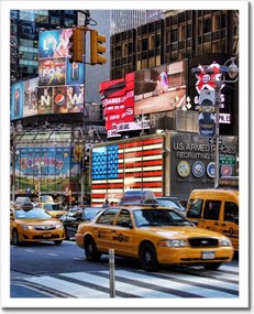 Poszterek keretben 40x50 New York Yellow Cab