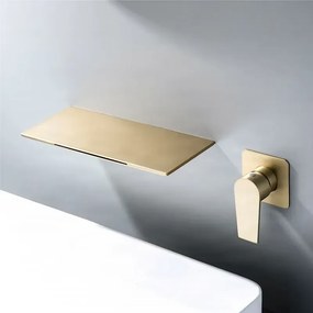 Fali mosdócsaptelep ELITE EDITION BSW1722 LED-világítással, vízeséses kifolyóval, többféle színváltozatban — Gunmetal szürke
