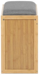 Natúr Bambusz Cipős Szekrény, Szürke Részletekkel. DR-N1014 GREY2