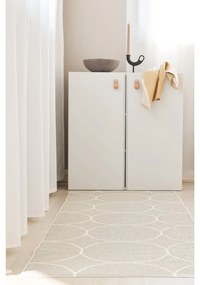 Krémszínű kültéri-beltéri szőnyeg 70x100 cm Boo Linen – Pappelina