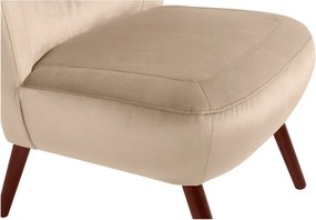 Sari Velvet bézs fotel - Max Winzer