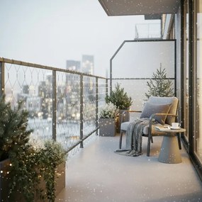 Brilagi - LED kültéri karácsonyi fényfüggöny, 160x LED, 7x2 m, IP44, meleg fehér