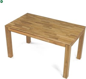 Tömör Tölgy Étkezőasztal 140×80 cm. DS-H140 DUB