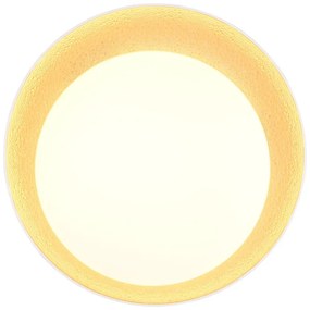 Fehér-világosbarna LED mennyezeti lámpa ø 45 cm Aleta – Trio