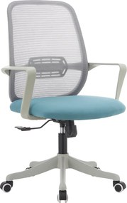 Irodai szék, szürke/kék, DERVIN