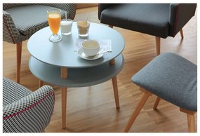 UFO világosszürke tárolóasztal, ⌀ 45 cm - Ragaba