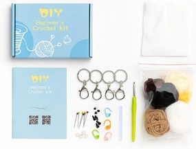 4 db-os állatos horgoló készlet kezdőknek