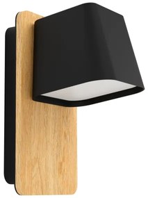 Eglo 390009 - Fali lámpa RUSCIO 1xE27/40W/230V fekete/barna