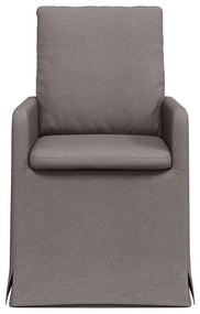 Étkező Székek 2 pcs Tópszínű 57 x 67 x 98 cm szövet