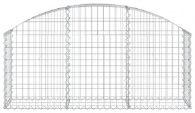 íves horganyzott vas gabion kosár 150x30x60/80 cm