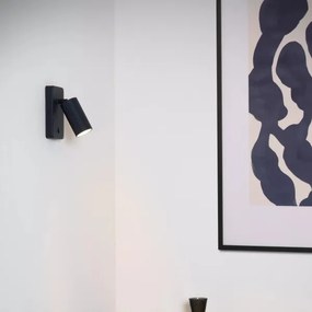 Lucide 09239/11/30 - Falra szerelhető spotlámpa CLUBS 1xGU10/40W/230V fekete