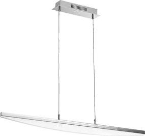 PREZENT 49018 BLIZZARD Modern Led Függesztett Lámpa Fehér, Króm LED IP20
