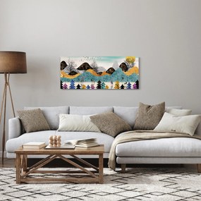 Grafikus kép szarvas (120x50 cm)