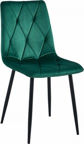 AKCIĂ SötĂ©tzöld bĂĄrsonyos Ă©tkezĆszĂ©k LIBRA fekete lĂĄbakkal II. osztĂĄly