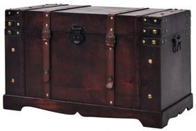 Antik fa kincsesláda 66 x 38 x 40 cm