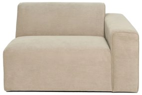 Sting bézs kordbársony kanapé modul, jobb oldali - Scandic