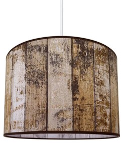 Csillár zsinóron WOOD 1xE27/60W/230V