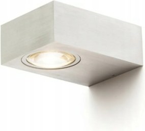 Rendl Korso II Led fali lámpa 2x3W, IP54, szálcsiszolt alumínium, 3000K
