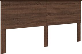 vidaXL Fejtámla fejtámlával Barna Tölgy 200 cm Faanyag