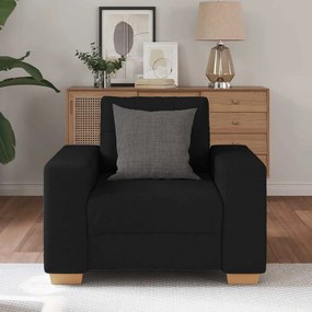 vidaXL fekete szövet kanapéfotel 60 cm