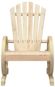 2 db tömör fenyőfa kerti Adirondack szék