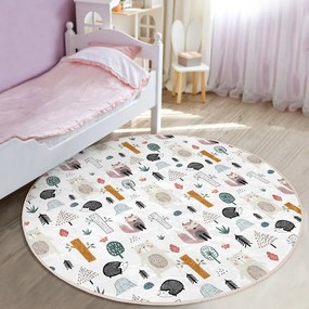 Fehér gyerek szőnyeg ø 80 cm Comfort – Mila Home