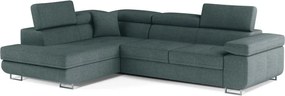 Kék kinyitható-tárolóhelyes sarokkanapé (bal oldali-L alakú) Anton – ELTAP