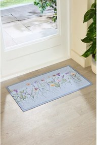 PVC lábtörlő 40x70 cm Blue Wild Flowers – Artsy Doormats