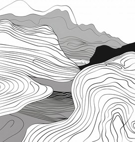 Poszter 21x29,7cm Geometrikus emelkedők