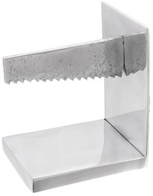 Könyvtámaszok 2 db Ezüst 11x14x17,5 cm Alumínium Fűrészelve