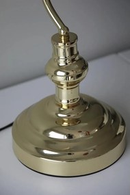 Sárgaréz színű asztali lámpa üveg búrával (magasság 42 cm) Bankers – Markslöjd