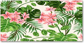 Konyhai panel Virágos mintás 100x50 cm Ragasztó