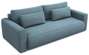 Világoskék kinyitható-tárolóhelyes kanapé 238 cm Kapua – Makamii