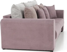 Extra tágas kanapé, lila, őreg rózsaszín, bézs színű, GILEN BIG SOFA