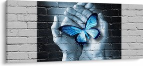 A pillangó képe a falon (120x50 cm)