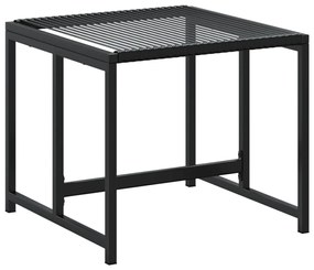 vidaXL 13 részes fekete polyrattan kerti étkezőgarnitúra