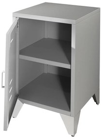 Szürke fém éjjeliszekrény Bronxx - Vipack