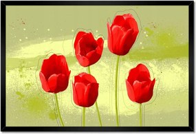 Poszterek keretben 60x40 Pipacsok Absztrakt