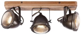 Brilliant - CARMEN WOOD 3x GU10/5W/230V spotlámpa, barna