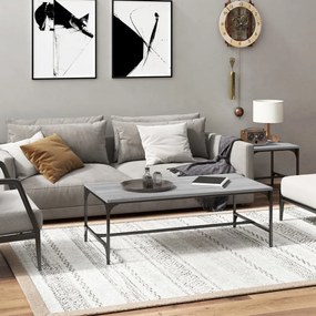 Szürke sonoma szerelt fa dohányzóasztal 100 x 50 x 35 cm