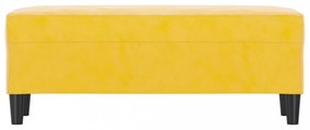 sárga bársony pad 100 x 35 x 41 cm