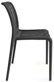 Műanyag szék TREGO, antracit színű