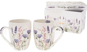 Ajándék szett 2 porcelán bögre Nyári rét 350 ml