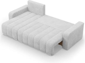 Modena sarokkanapé, bouclé, univerzális oldal, szürke