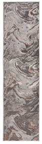 Marbled szürke-bézs futószőnyeg, 80 x 300 cm - Flair Rugs
