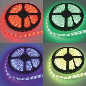 Öntapadós Led szalag Szilikon SMD5050 7.2W/m Rgb 12V DC IP63 5M Ecolight