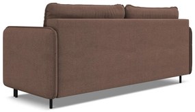 Rózsaszín kinyitható-tárolóhelyes kanapé 226 cm Luana – Makamii