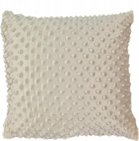 Párnahuzat 40x40 cipzárral Minky beige