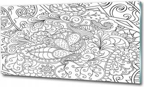 Fotótapéta falra edzett üveg Bazsarózsa 125x50