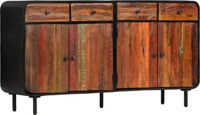 vidaXL újrahasznosított tömör fa tálalószekrény 140 x 35 x 76 cm